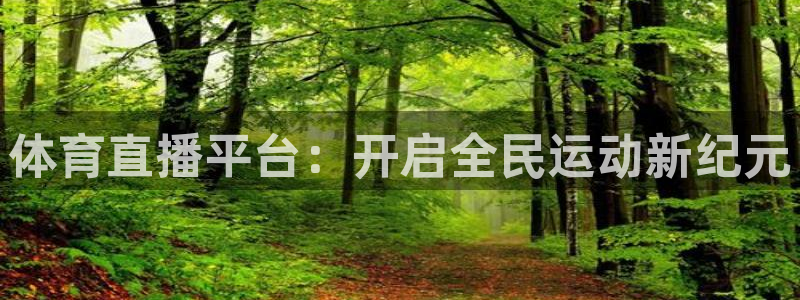 体育直播平台：开启全民运动新纪元