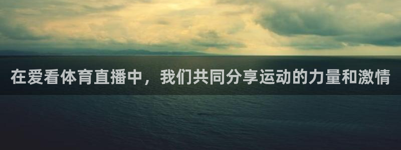 在爱看体育直播中，我们共同分享运动的力量和激情